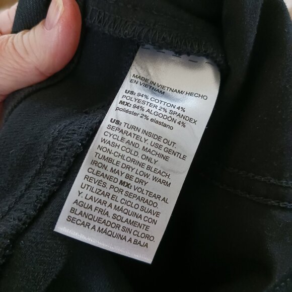 Chico's High Rise Flare Black Jeans Size 10R 1.5 Regular Stretch - Picture 6 of 8